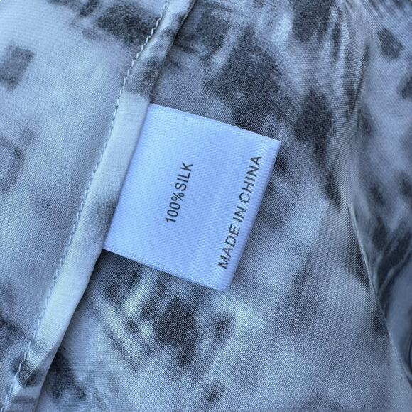 St. John S Silk Tank Top White Black Abstract Print Sleeveless Shell Resort 2015 - Picture 8 of 9